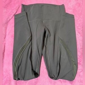 Gray  High-Waisted Leggings #513